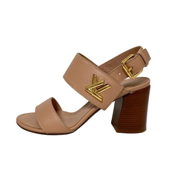 LOUIS VUITTON Horizon Line Sandals - Pink Women's Sandals Leather 620-082025 - Picture 1 of 8